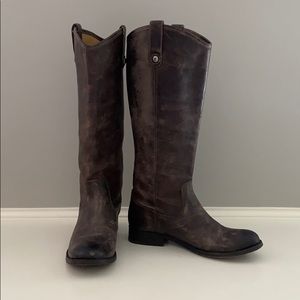 Distressed Frye Boots